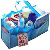 Travel Outdoor Portable Baby Diaper Nappy Storage Insert Organizer Bag Tote,Blue