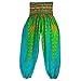 Produktbild Yoga Hose Männer &Damen ,Sonnena Thai Harem Hosen Boho Festival Hippie Kittel High Taille Yoga Hosen Baumwolle/Print/High Waist Type/Loose/Knöchel-Länge/Casual/Elastische Taille/Flat Front Style/1 * Damenhosen (Free Size, Sexy Grün)