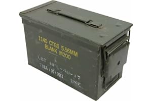A. BLÖCHL A.Blöchl Originale gebrauchte Munitionskiste der U.S. Army für 300 Patronen Kaliber 7,62 Metallkiste Mun-Kiste Behälter Metallbox