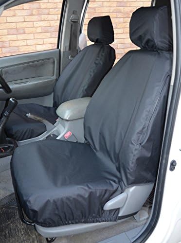 Turtle Covers TOHI05FRINBK Tailored Waterproof Washable Front &amp; Rear Seat Covers [Black]