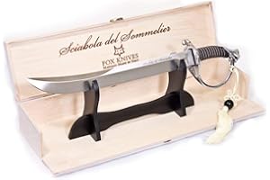 FOX KNIVES FOX - Champagner Säbel für Sommelier - Stahlgriff