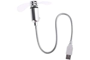 Amsixo Mobile USB Fan Portable Cooling Mini Quiet Gooseneck Fan For Office Home & Travel USB Fan Remote Control Timing Cooling Outdoor Tent Camping Hanging Ceiling Camping Bed Tent Car Headrest Back