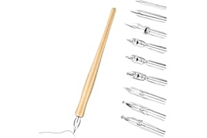 QOWIJEX Set di Pennini per Calligrafia, Pennini per Manga, Set di Pennini per Calligrafia con 1 Portapenne e 9 Pennini, Adatti per Principianti e Artisti, Schizzi, Disegno Manga