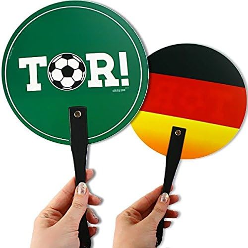 Sticky Jam Football Cooling Fan, 32.5 cm with two sides and Celebrating
