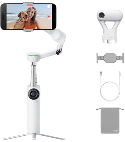 Insta360 Flow 2 Pro White – składany kardigan do telefonu AI