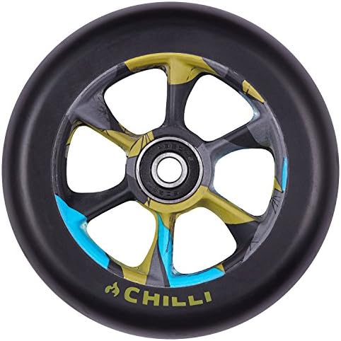 Chilli Pro Turbo 110mm Scooter Wheel w/Bearings - Black/Urban Jungle