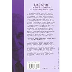 René Girard. La théorie mimétique, de l'apprentissage à l'apocalypse Livre en Ligne - Telecharger Ebook