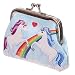 Produktbild Kleine bunte Kinder Geldbörse Einhorn Regenbogen Wolken Portmonee Portemonnaie Geldbeutel