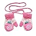BuyHere Unisex Baby Cartoon Coral Fleece Gloves, Bonbon