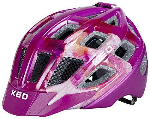 KED Kailu Helmet Kids Flower Violet 2017 mountainbike helm downhill