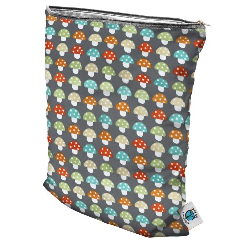 Planet Wise Wet Diaper Bag, Toadstool, Medium