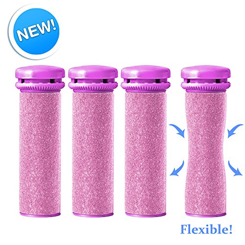 Emjoi Micro-Pedi SoftFLEX Compatible Refill Rollers (Extra Coarse) - Pack of 4
