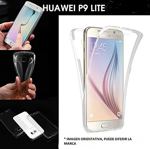 HUAWEI P9 FUNDA DE SILICONA DELANTERA   TRASERA DOBLE 100  TRANSPARENTE