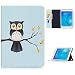 Produktbild Samsung Galaxy Tab A T550N Hülle, Solaxi Ultra Slim Samsung Galaxy Tab A 9.7 zoll SM-T550 SM-T555 Case Cover Schutzhülle Bumper Lederhülle mit Standfunktion Tasche Etui Tablette Schutzhülle für Samsung Galaxy Tab A 9.7 zoll SM-T550 SM-T555 - Eule