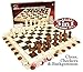 Produktbild Deluxe 3-in-1 Chess, Checkers & Backgammon Foldable Travel Wooden Game Set by Homeware