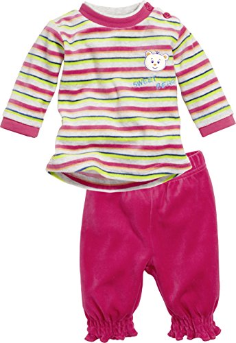 Schnizler Baby-Girls 2-Piece Nicki Long Sleeve Shirt and Bottoms My Sweet Bear Tracksuit, Grey (Grey/Melange), 9-12 Months (Manufacturer Size:80)