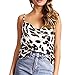 Produktbild DEELIN Damen Herbst Sexy Leopard Printed Sleeveless T-Shirts Tops Bluse