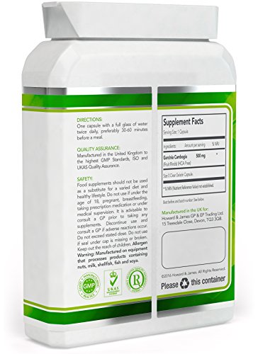 Garcinia CAMBOGIA (120 Capsules) 1000mg Daily Serving | Pure Whole Fruit High Strength Capsules | Max Strength Tablets for Men and Women | 100% Money Back Guarantee (120 Capsules) - Image 7