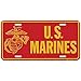 Produktbild USMC Globe & Anchor License Plate by Honor Country