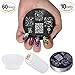 NEW 2012 Cheeky Set of 10 Nail Art Nailart Polish Stamp Stamping Manicure Image Plates Accessories Set + Stampr and Scraper Kit.