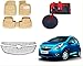 Auto Pearl Premium Quality Car Accessories Combo of Car Floor Foot Mats 4D Beige. & Chrome Plated Car Front Grill. & Premium Make Red Black Car Pet Seat Cover. RS.3385.00
