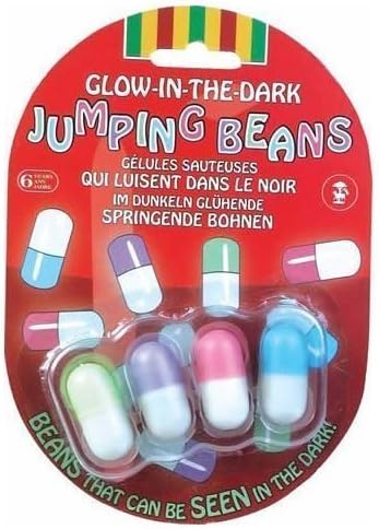 Glow in the Dark Jumping Beans, 2 packs of 4