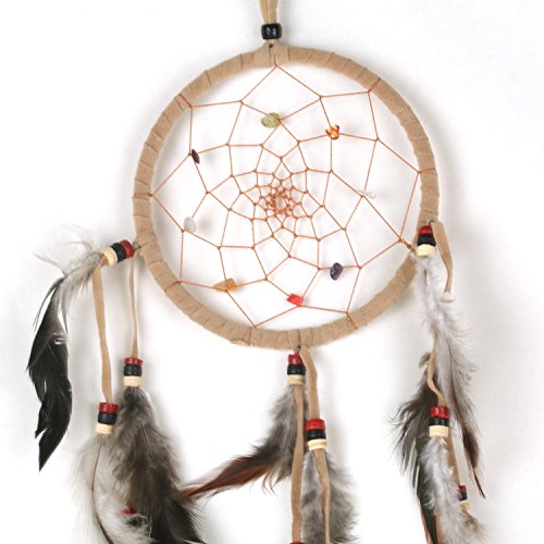 Traumfänger einfach Ø 11cm beige - 2