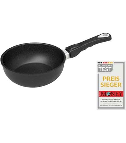 AMT Gastroguss Kookpot 20 cm , 11 cm hoog, niet geschikt voor inductie, Lotan® antiaanbakcoating, gegoten pan (alugietwerk), AMZN-920