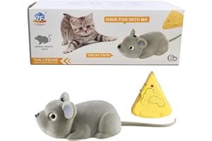 HAYAGIVE Remote Control Rat Toys Wireless Control Rat Infrared RC Realistic Rat Toy For Cat Kitten Dog Pet Moving Mouse For Kids Halloween Christmas Party Birthday Prank Joke Gifts(Gray(Upgrade))