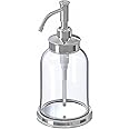 Ikeaa BALUNGEN Bathroom Soap Dispenser, 300ml Capacity, 18cm Height, Chrome Finish