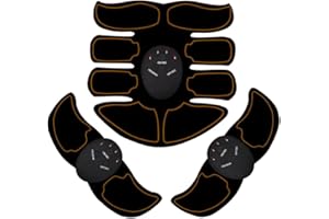 EMS Muscle Stimulator, YUEYUEKE EMS Trainingsgerät, EMS Bauchmuskeltrainer, USB-Wiederaufladbarer Tragbarer Muskelstimulator, Bauchtrainer Elektrisch für Bauch, Arm, Bein-Fitness Trainings Gang (Gelb)