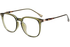 Firmoo Oversized Blue Light Blocking Glasses for Women Men, Square Computer Eyeglasses Anti Headaches