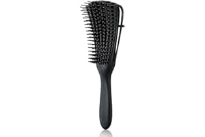 Daletu Curling Brush Hair Brush, Curly Hair Brush Detangling Brush for Natural Hair for Afro Hair 3a to 4c, Detangler Brush for Wavy / Wet / Dry / Long / Thick Curly Hair (Black)