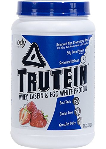 Body Nutrition Trutein Strawberries and Cream Protein Powder, 2 lb