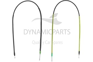 DYNAMIC PARTS QUALITY CAR SPARES Replacement For Renault Trafic Vauxhall Vivaro Rear Handbrake Cables R+L Set 91168672