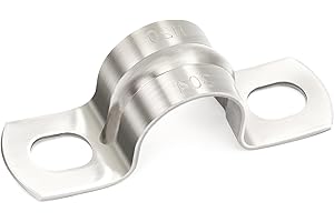 Ø 20 mm collari per tubi FamlTol 10 pcs U-Fascette Stringitubo Acciaio Inox fascette metalliche stringitubo Per il fissaggio di grandi tubazioni dell'acqua e del gas