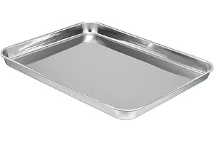PATIKIL 430 Inox Acier Assiette, 31x24cm Rectangulaire Plat Type Laboratoire Instrument Outil