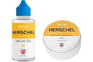 Molevion Herschel Brass Care Kit – Premium Valve Oil (30 ml) & Tuning Slide Grease (10 g) | Complete Maintenance Kit for Trumpet, Trombone, French Horn, Tuba, and Brass Instruments