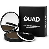 QUAD Unisex Sa&ccedil; ve Sakal Kapatıcı Dolgunlaştırıcı Pudra, Koyu Kahve, 10gr, Doğal G&ouml;r&uuml;n&uuml;m, Anında Hacim