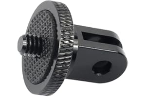 VoKs Aluminium 1/4 Stativ Adapter für GoPro Hero 5 6 7 Session SJCAM SJ4000 Halterung Alu Kamera