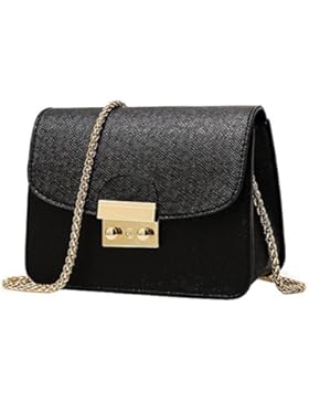 Honeymall Kleine Damentasche Umhängetasche Citytasche Schultertasche Handtasche Elegant Retro Vintage Tasche Kette...