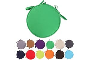 CMEILAU Coussins de Chaise colorés pour l'intérieur/extérieur Coussins de siège Ronds Coussins de Jardin pour la Maison - Diamètre 30 cm / 38 cm, Housse de Coussin pour Meubles de Patio