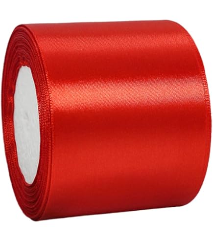 3 Rollos De Cinta De Satén Navideña – Rojo, Verde Y Dorado, 2.5 Cm X 22 M Cada Uno Para Envolver Regalos Y Decorar