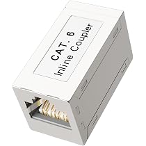 ECSiNG Accoppiatore RJ45 Cat7 Schermato Femmina-Femmina - 6 Pezzi, 10 Gbps/600 MHz, Compatibile Con Cavi Cat6A, Cat6, Cat5e, Cat5. Prolunga La Rete Senza Perdite, Plug And Play, Involucro In ABS Antiurto.