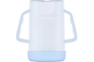 Momcozy Squeeze Pouch Holder for Food Pouches and Drink Boxes, Baby Pouch Holder Allows Baby to Self-Feed and Avoid Messes, Baby Food Pouch Holder Handle is Easy to Grip, Comfortable, Blue