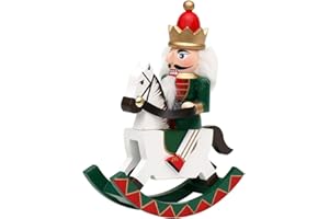 Dekohelden24 Cascanueces de Madera en Verde, 12 x 3,5 x 15 cm, 15 cm