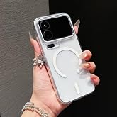 Xiaomi 17 Pro Max i&ccedil;in manyetik kılıf [MagSafe ile uyumlu] Şeffaf Sert Mika Kılıf
