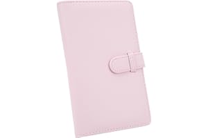 ANNADUE Mini Album Photo 108 Pochettes pour Film Photo 3 Pouces Porte-Cartes Photo Accessoires pour Appareil Photo instantané pour Fuji Film Mini 12 11, pour Billets de Cinéma (Rose)