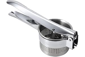 MEETOZ Chef Potato Masher and Ricer, Great for Purees, Fruit Juicer, 100% Stainless Steel