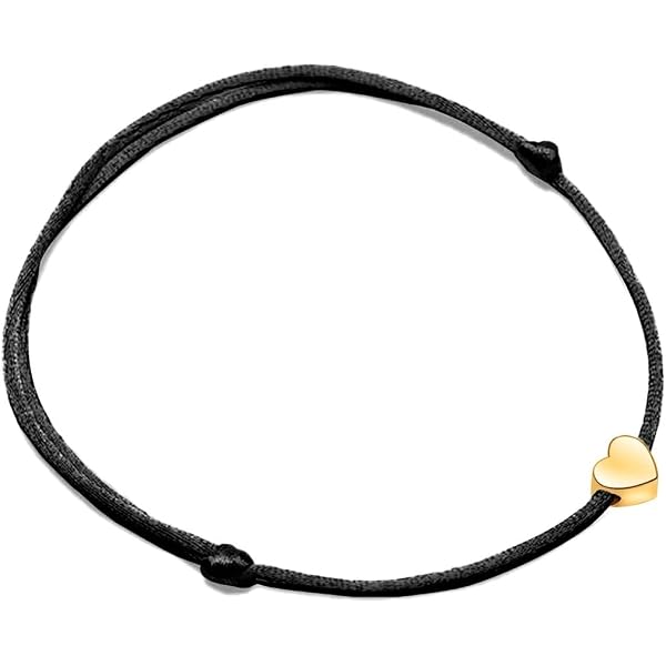 Bracciale Portafortuna Donna Con Ciondolo Stella Oro - Fatto A Mano In Macramè Grigio, Regolabile (20 Cm) - Idea Regalo In Sacchettino